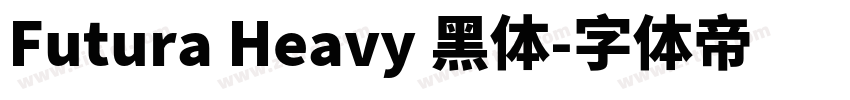 Futura Heavy 黑体字体转换